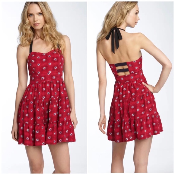 Free People Dresses & Skirts - Free People Peekaboo Halter Summer Sun Dress 0